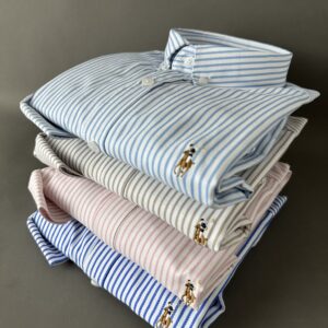 Chemise Oxford R.Lauren à Rayures – Élégance Inégalée